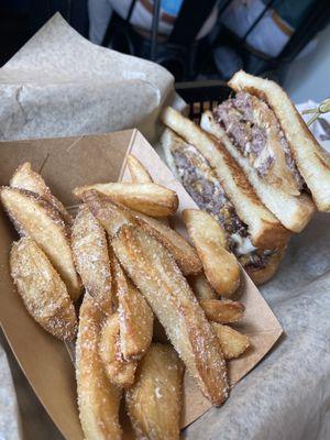 Patty Melt and fries