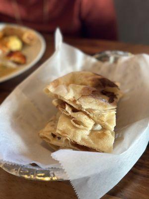 Naan - fresh, brought to your table during the buffet