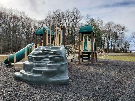 two playground structures