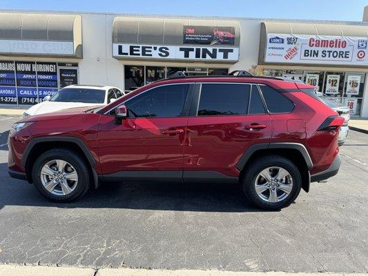 Expert, professional work tinting my RAV4.