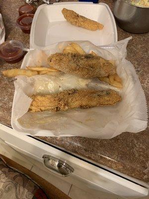 Buffalo fish dinner