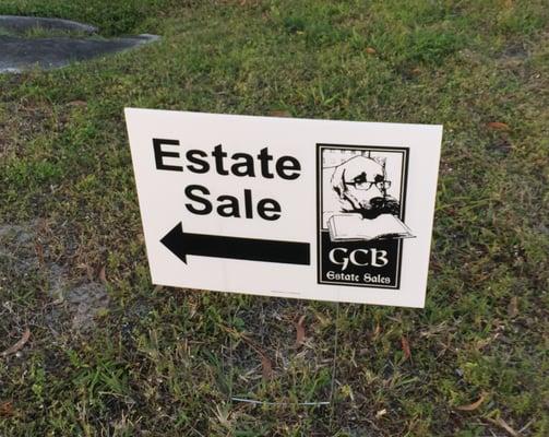 Follow the Dog to Find GCB Estate Sales!