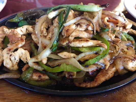 Chicken fajitas. Great seasoning