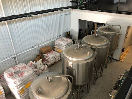 Brewery floor from the nice mezzanine.