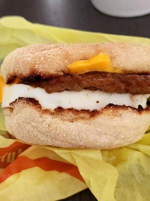 Sausage Mcmuffin with egg