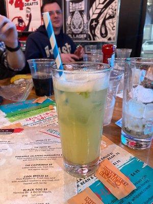 Pineapple jalapeño margarita