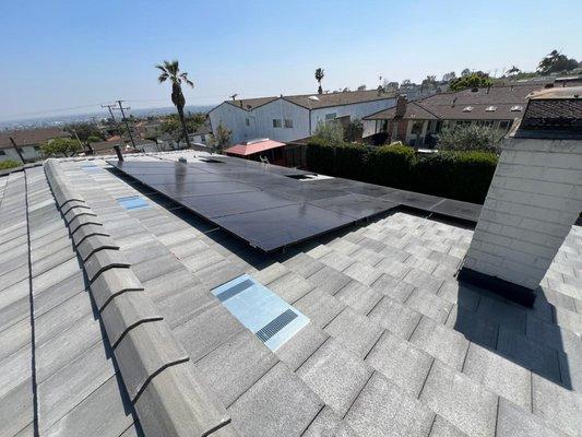 solar roof panel installation in los angeles, ca