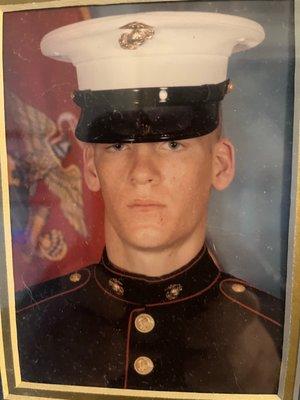 Marine Corps photo of myself while in Boot Camp, 1996.