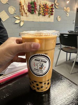 Thai tea boba