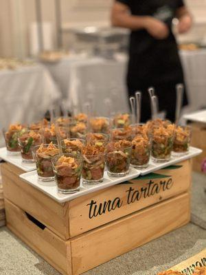 Tuna tartare shots