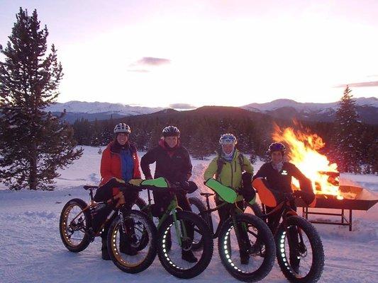 Fat biking to the Tennessee Pass Cookhouse in Leadville.