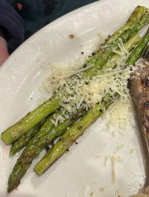 Asparagus, while pleasing, somewhat of a portion