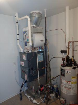 Comfort Services installed a new 96% Two Stage 9 Speed ECM furnace on Avondale Circle in Naperville IL