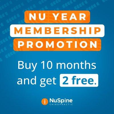 Dive into a year of unparalleled wellness with our exclusive Nu Year Promotion. Commit to 10 months of routine care, we'll gift you 2 months