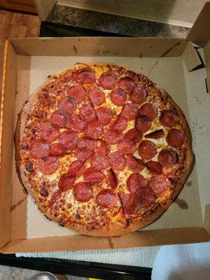 Perfectly made EMB Pepperoni.