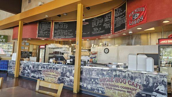 This is the counter that greets you when you enter and where you place your order.