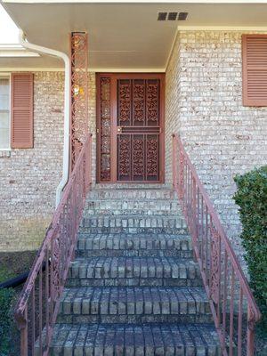 Handrails and Security Door