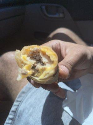 Cheesesteak Eggroll taste just like a Cheese Steak!