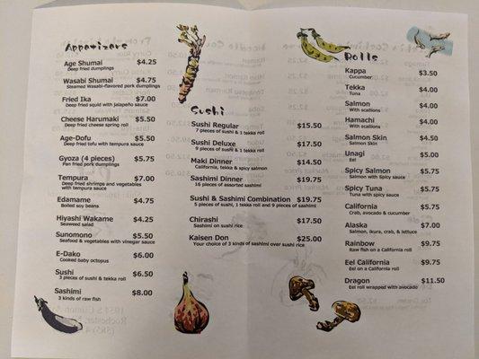 Full menu as of March 2021 after their reopen (Page 1 of 2)