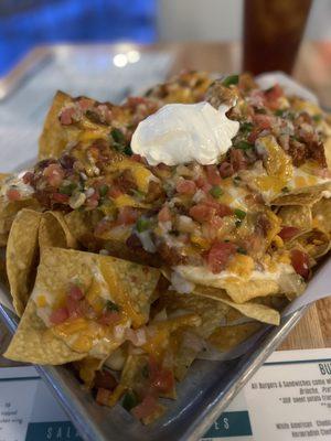 Nachos I ordered two weeks prior (loaded with toppings)