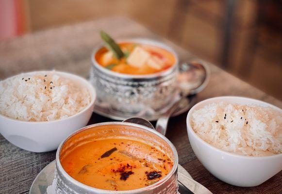 Panang Curry and Pineapple Curry