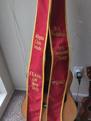 USC grad sash