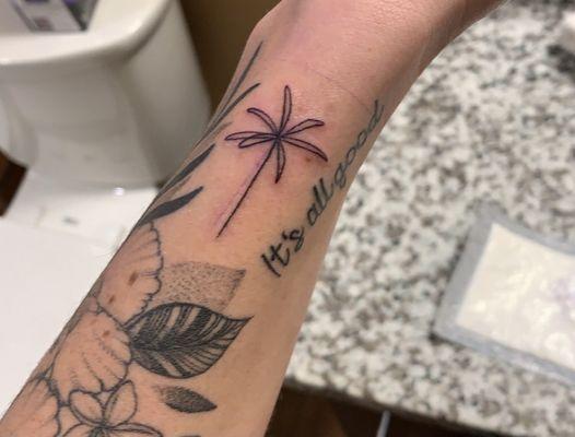 Little palm tree as my SC souvenir. Done by Shane!