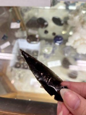 Obsidian arrow. Very sharp!