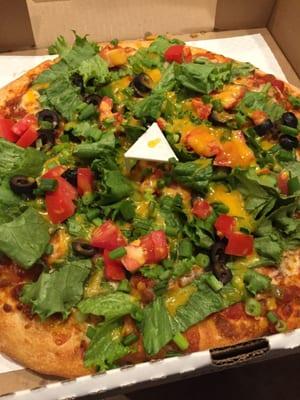 Taco pizza