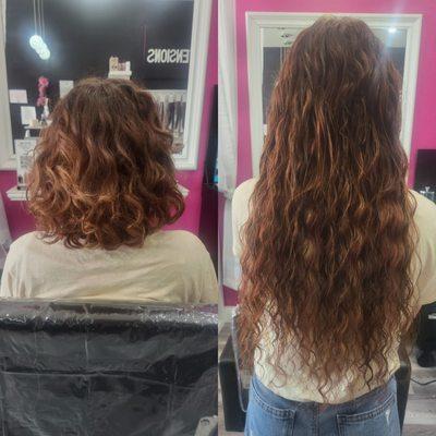 Curly tape In Extensions