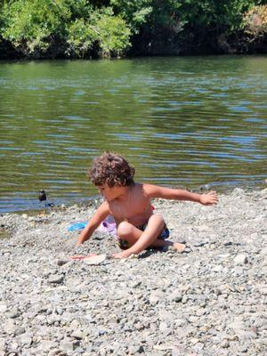 Kids at the river.