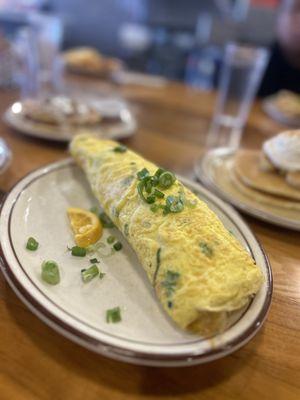 Loli Rick's chicken adobo rice omelette