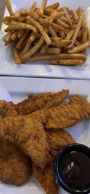 Chicken tenders and French Fries