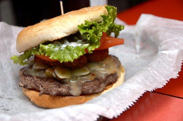 El Diablo Burger, a house specialty