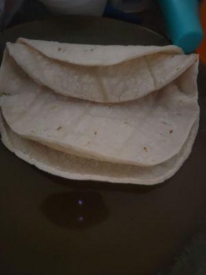 Two small tortillas. Don't ask for more.