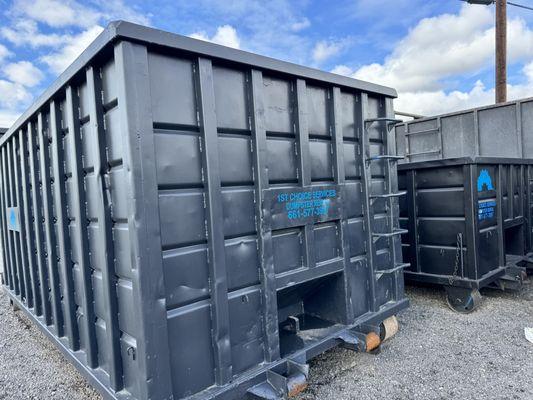 We have different size of dumpsters available for rent.