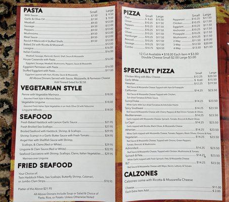 Menu of House Of Pizza