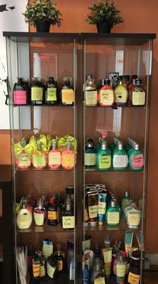 We store our client's tanning lotions!