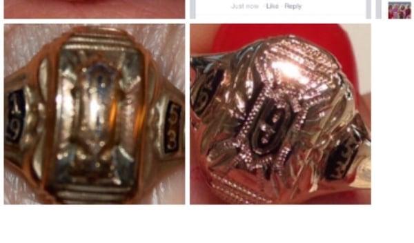 This is what this company did to my 80 yr old mothers class ring! On left is what my ring looked like. Right, What they did !