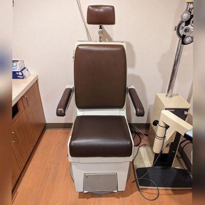 Eye care center chair