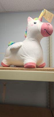 Bouncy plush unicorn bought on bogo 50% off toy day