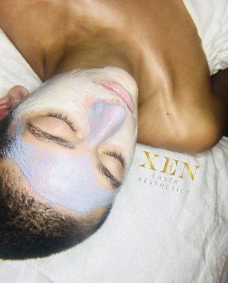 Multi-Masking custom facial for Sensitive and congested skin.