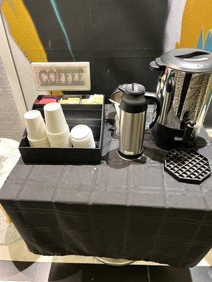 Complimentary coffee from 7am-10am