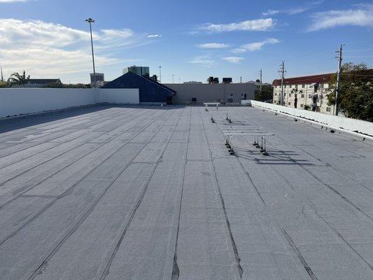 Torch down flat roof