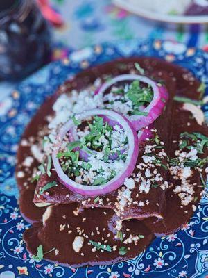 Mole Enchiladas