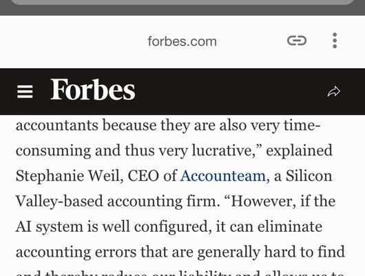 http://www.forbes.com/sites/jeanbaptiste/2018/01/22/why-artificial-intelligence-is-the-future-of-accounting-study/