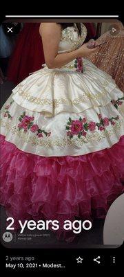 Charro gowns any color at Martha's quinceañera and bridal