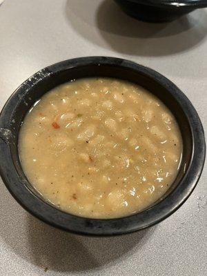 White Beans and Hushpuppies complimentary with Your meal.