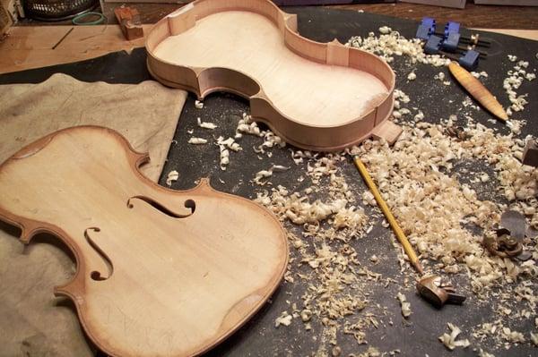 Violin making in Tulsa at Tulsa Strings