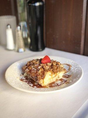 Homemade Cream Cheese Coffeecake with a Pecan Crumble